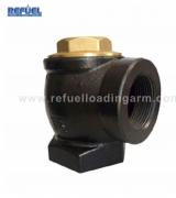 Angle check valve